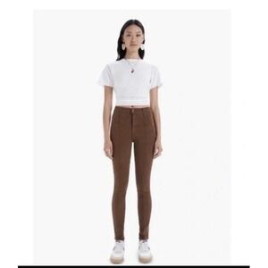 MOTHER 26 High Waisted Looker Skinny Jeans‎ Women Brown